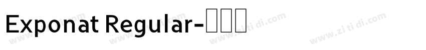 Exponat Regular字体转换